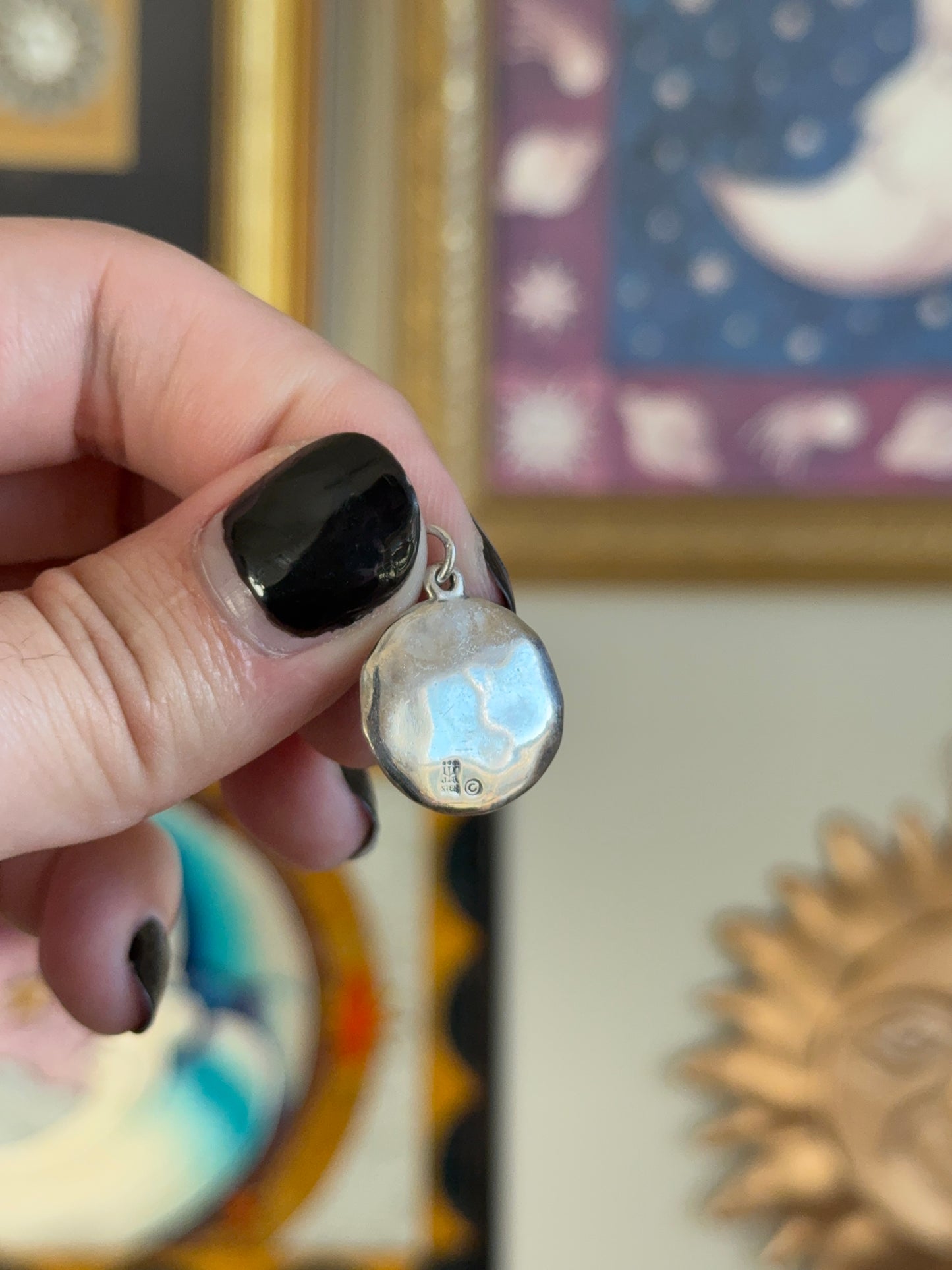 silver Cancer Pendant