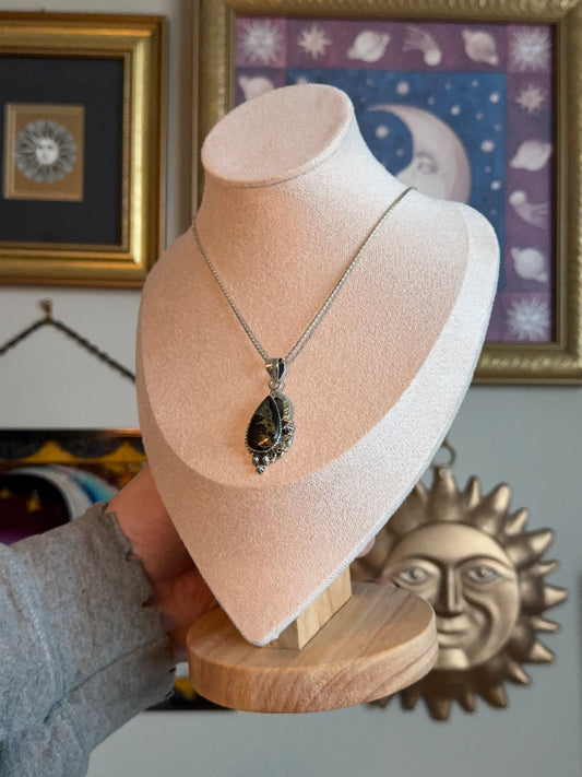 Sterling silver Orbital Jasper pendant