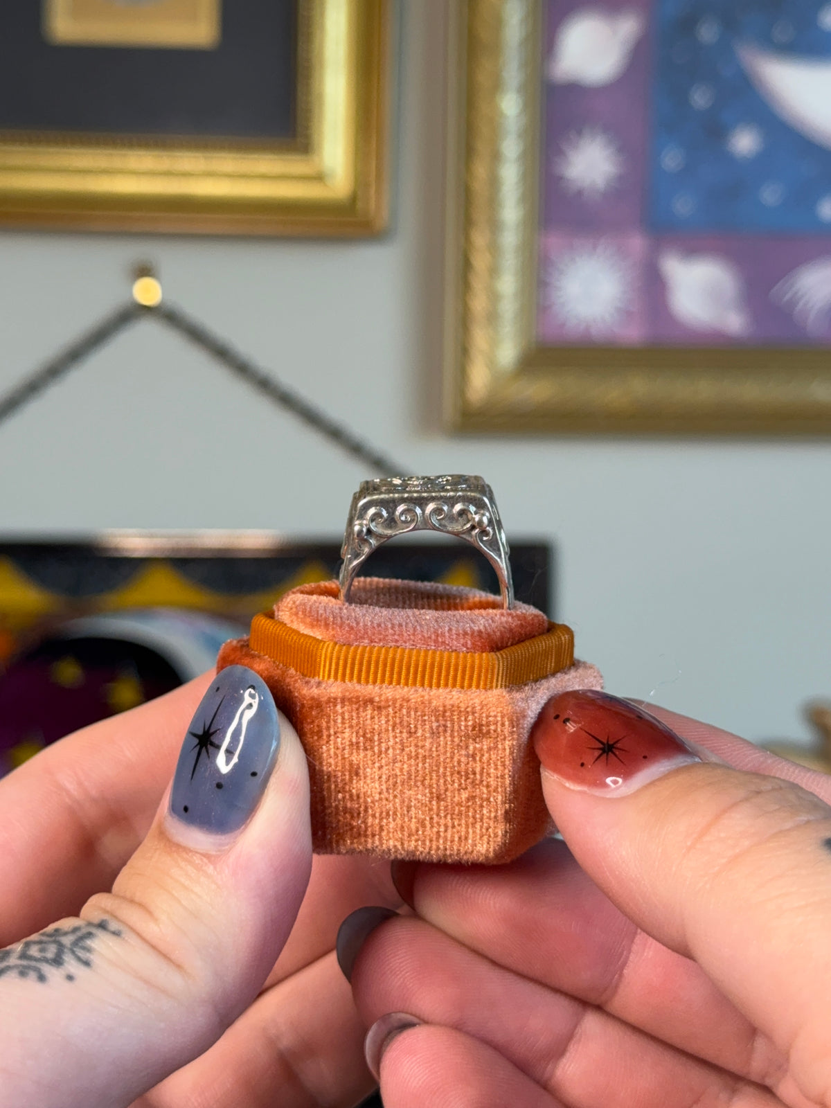 Unique amulet signet ring