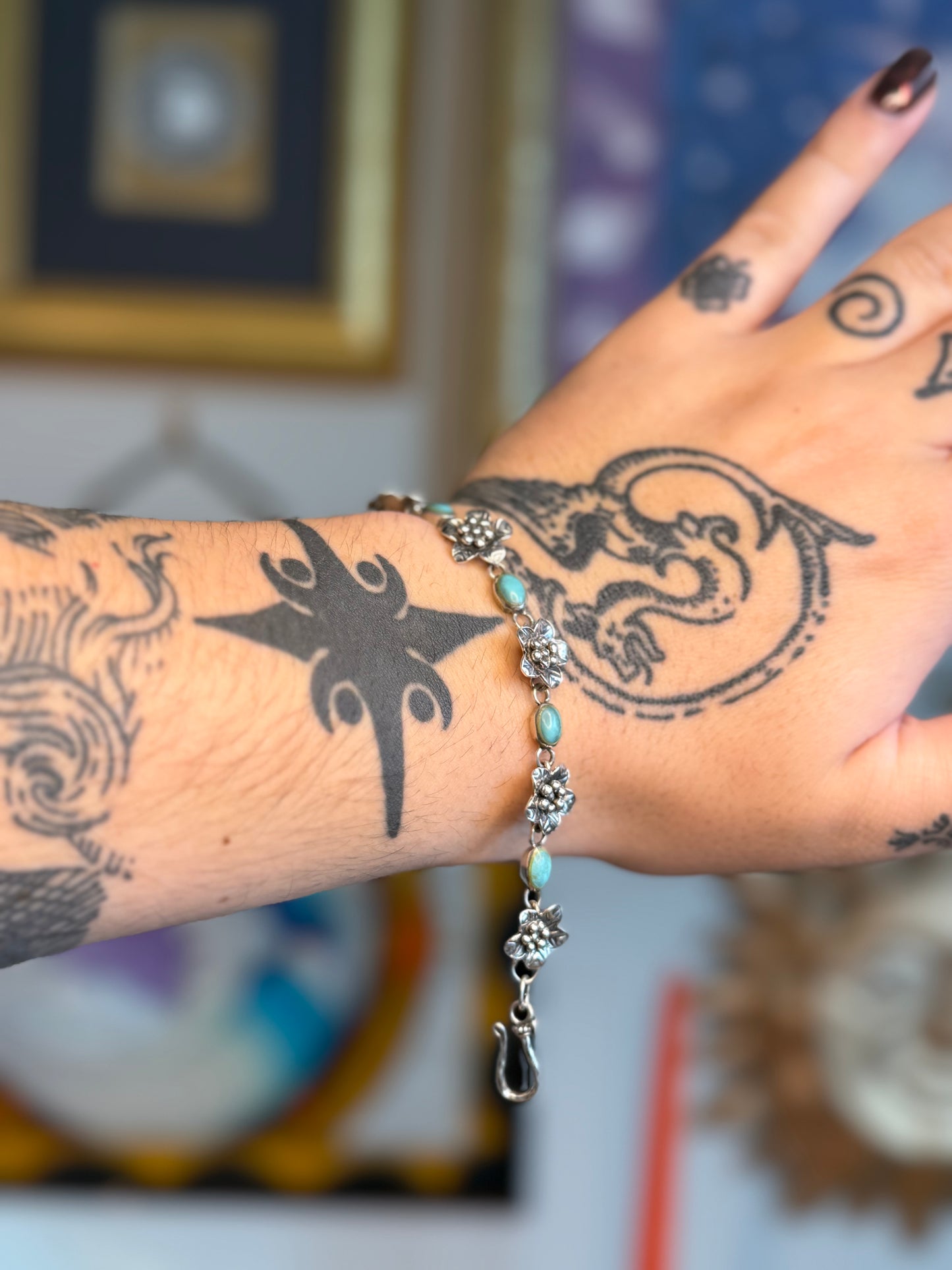 Turquoise flower Bracelet