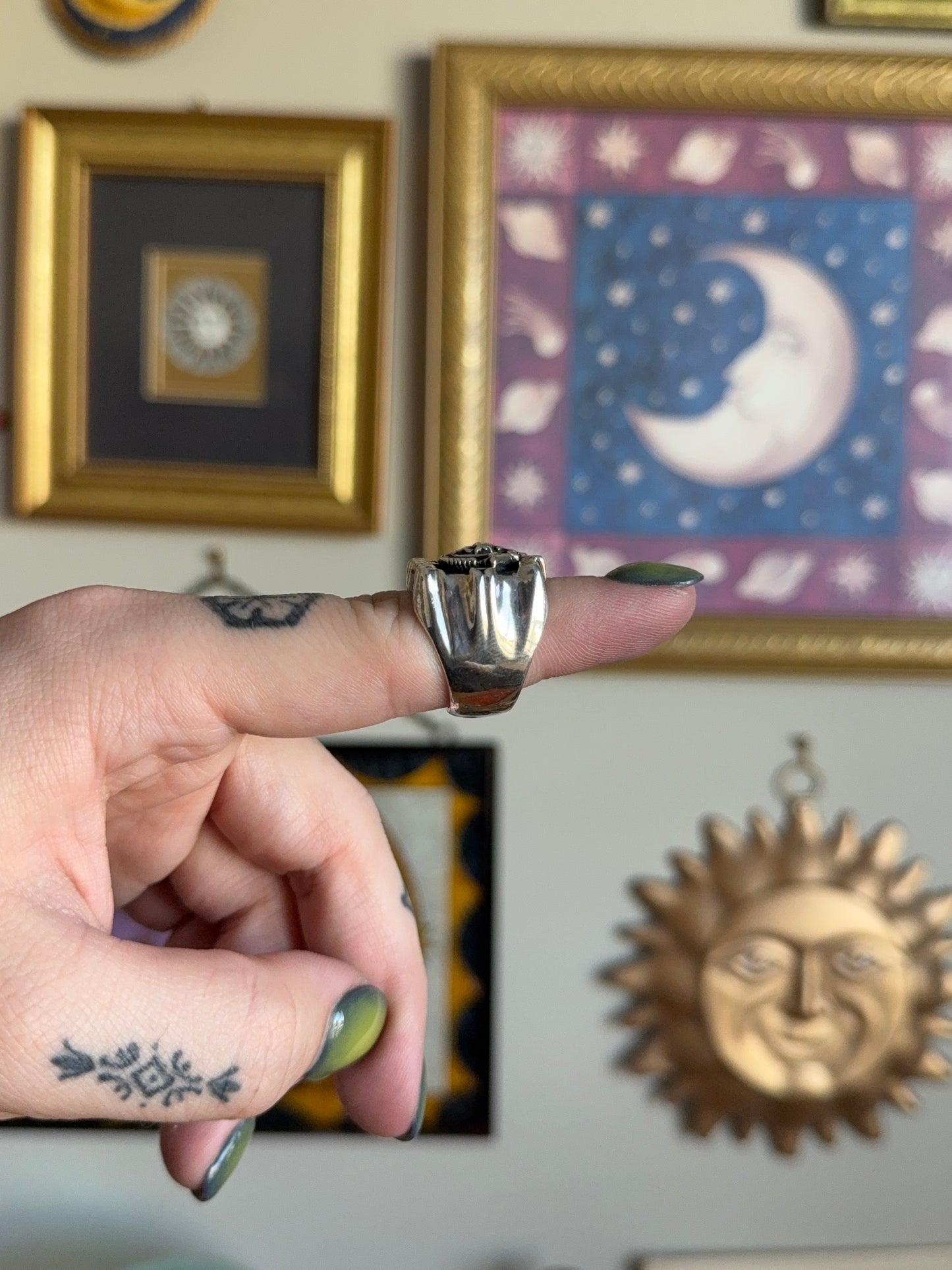 Vintage Biker signet ring