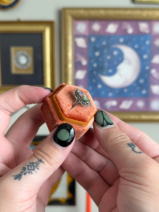 Oval Abalone ring