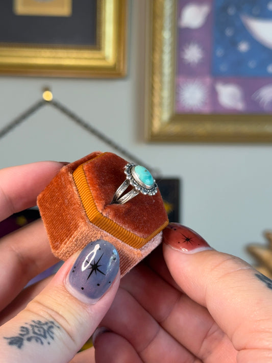Small turquoise ring