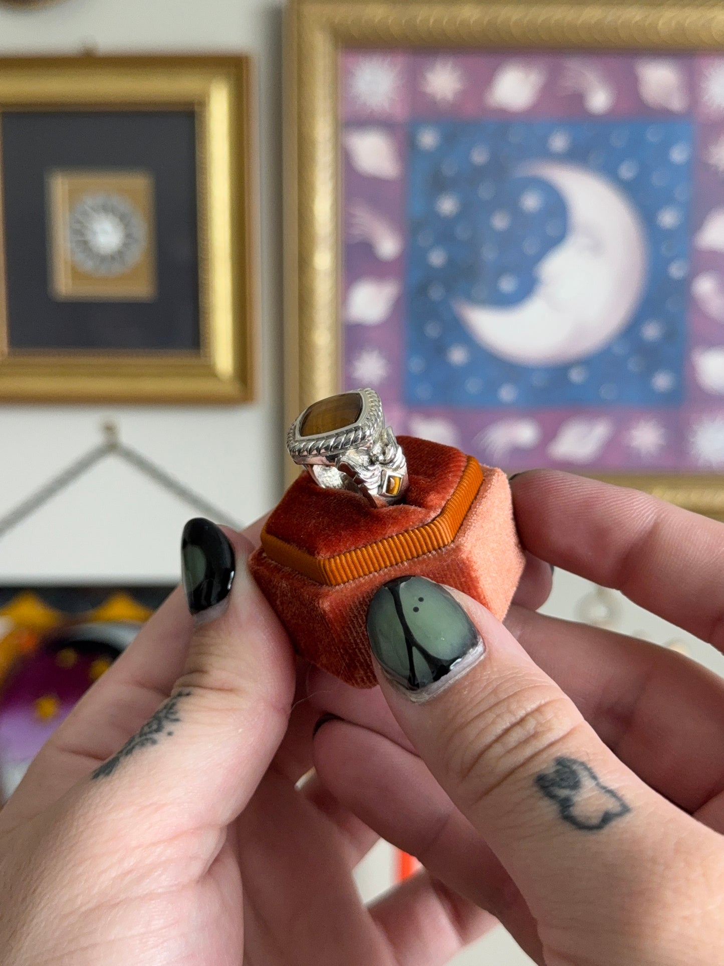 Tigers eye ring