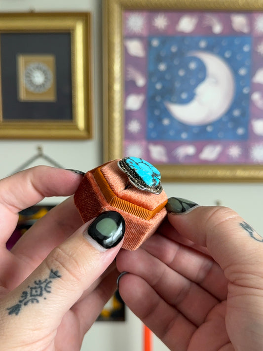 Big turquoise ring