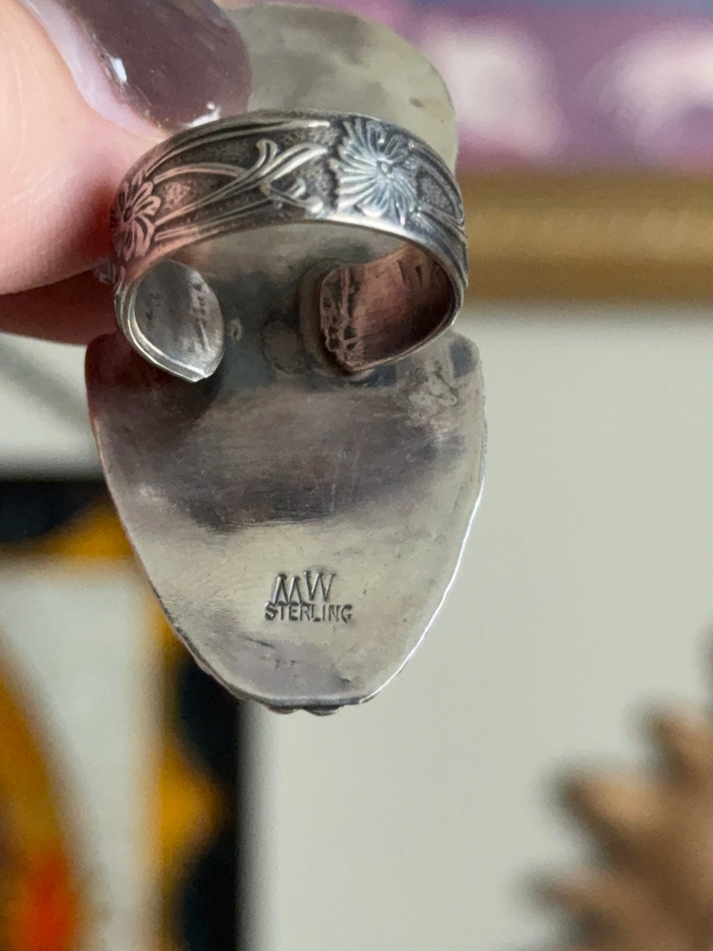 Sterling Silver Double Turquoise setting ring