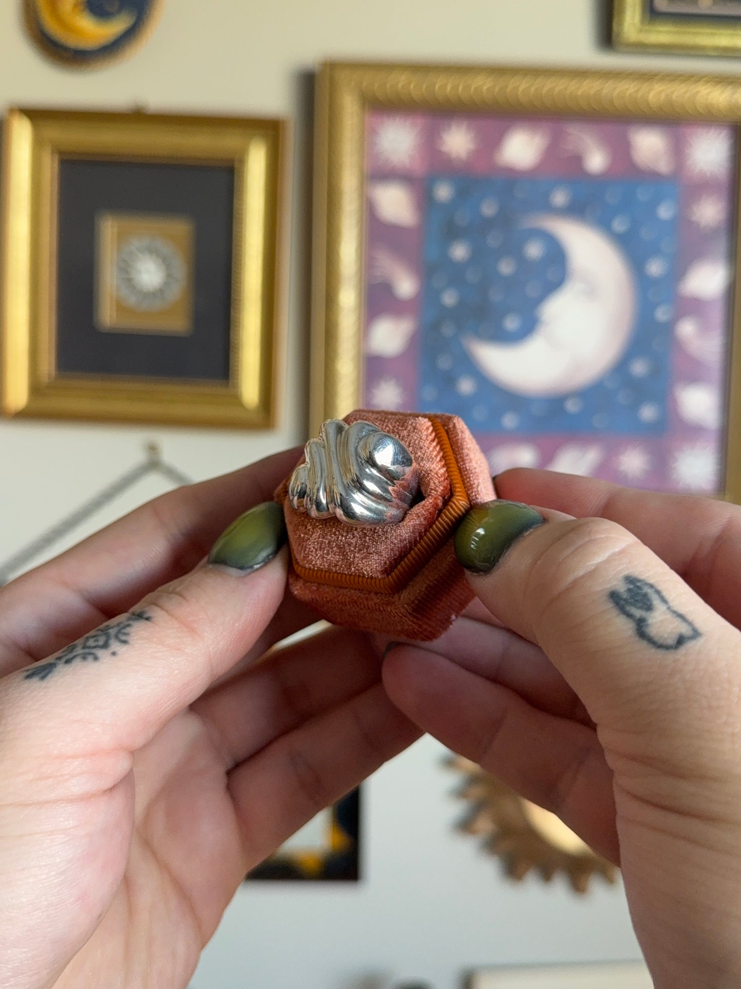 Chunky Abstract Square ring