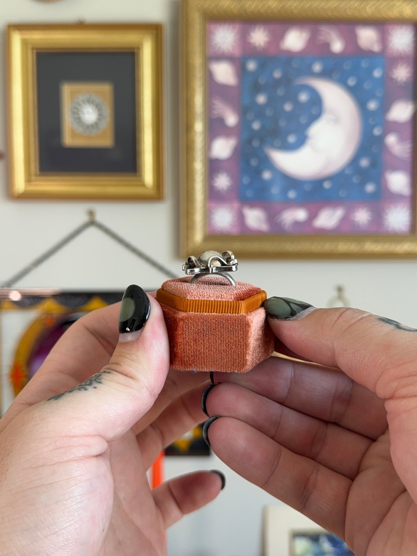 Brutalist texture ring