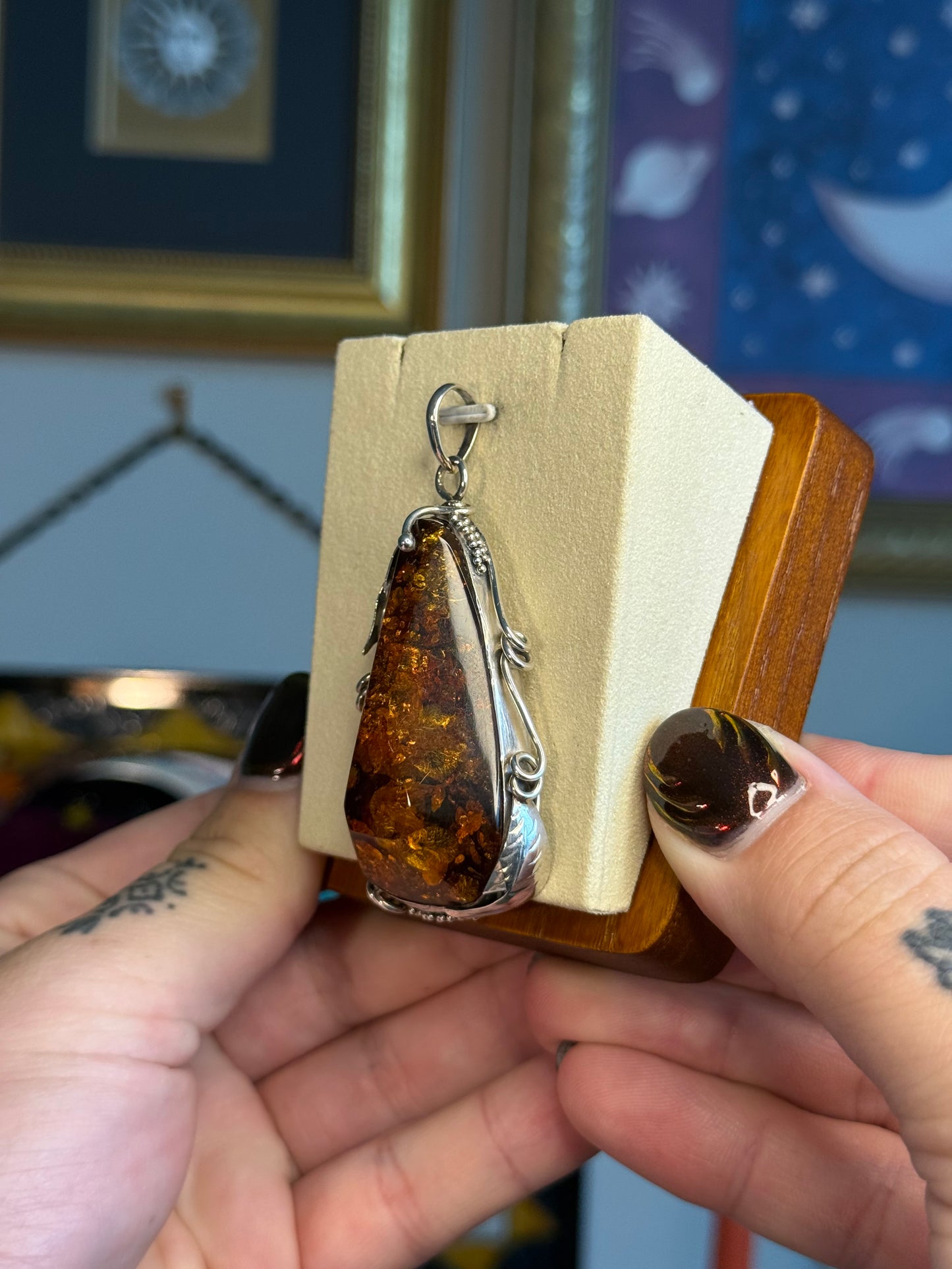 Large Baltic Amber pendant