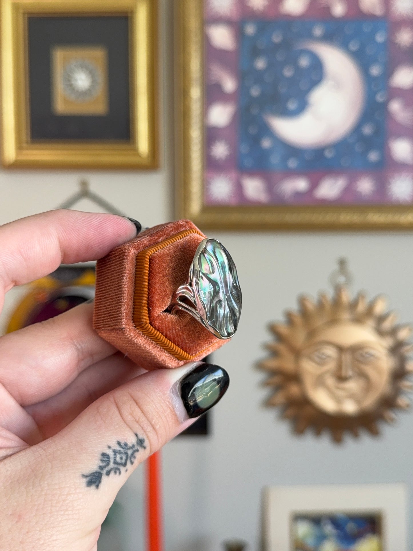 Carolyn pollack abalone ring