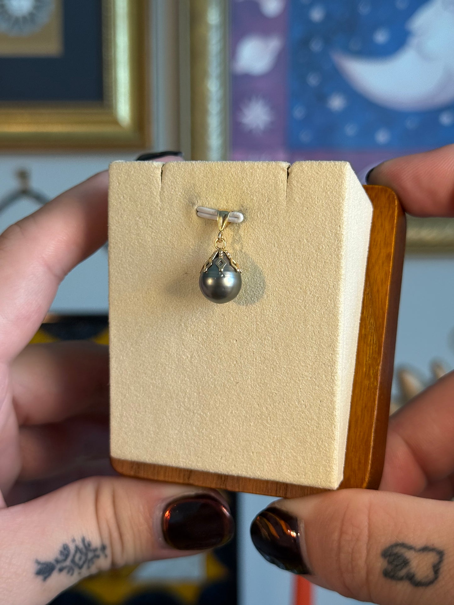 Blue Pearl pendant