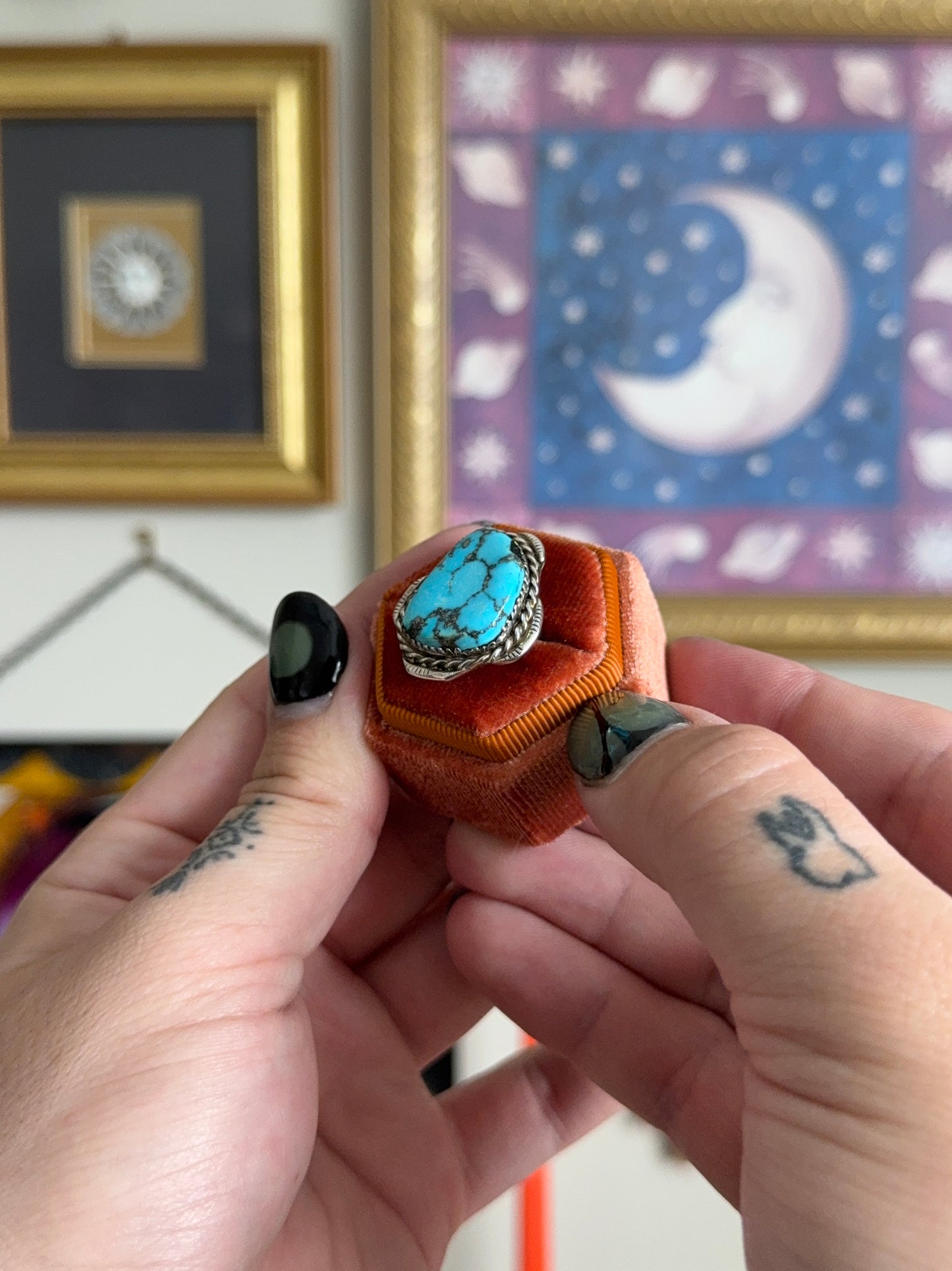Big turquoise ring