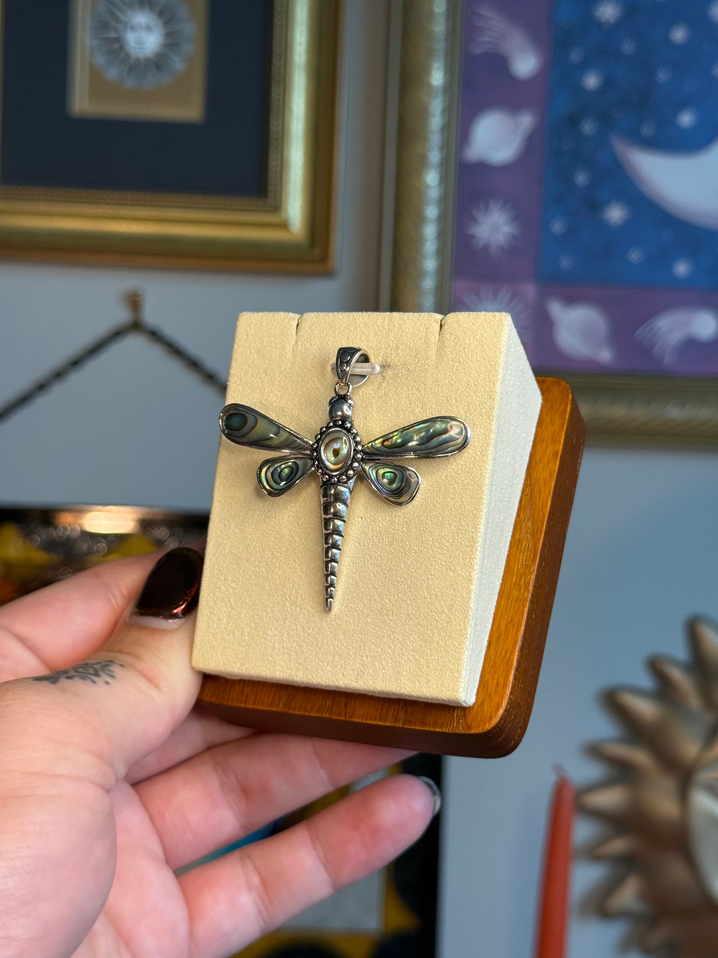 Abalone Butterfly pendant