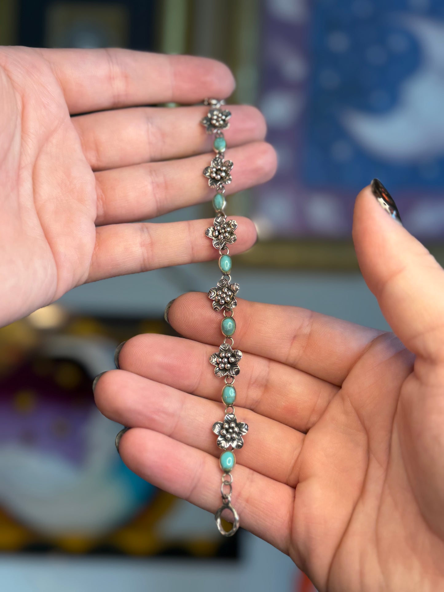 Turquoise flower Bracelet