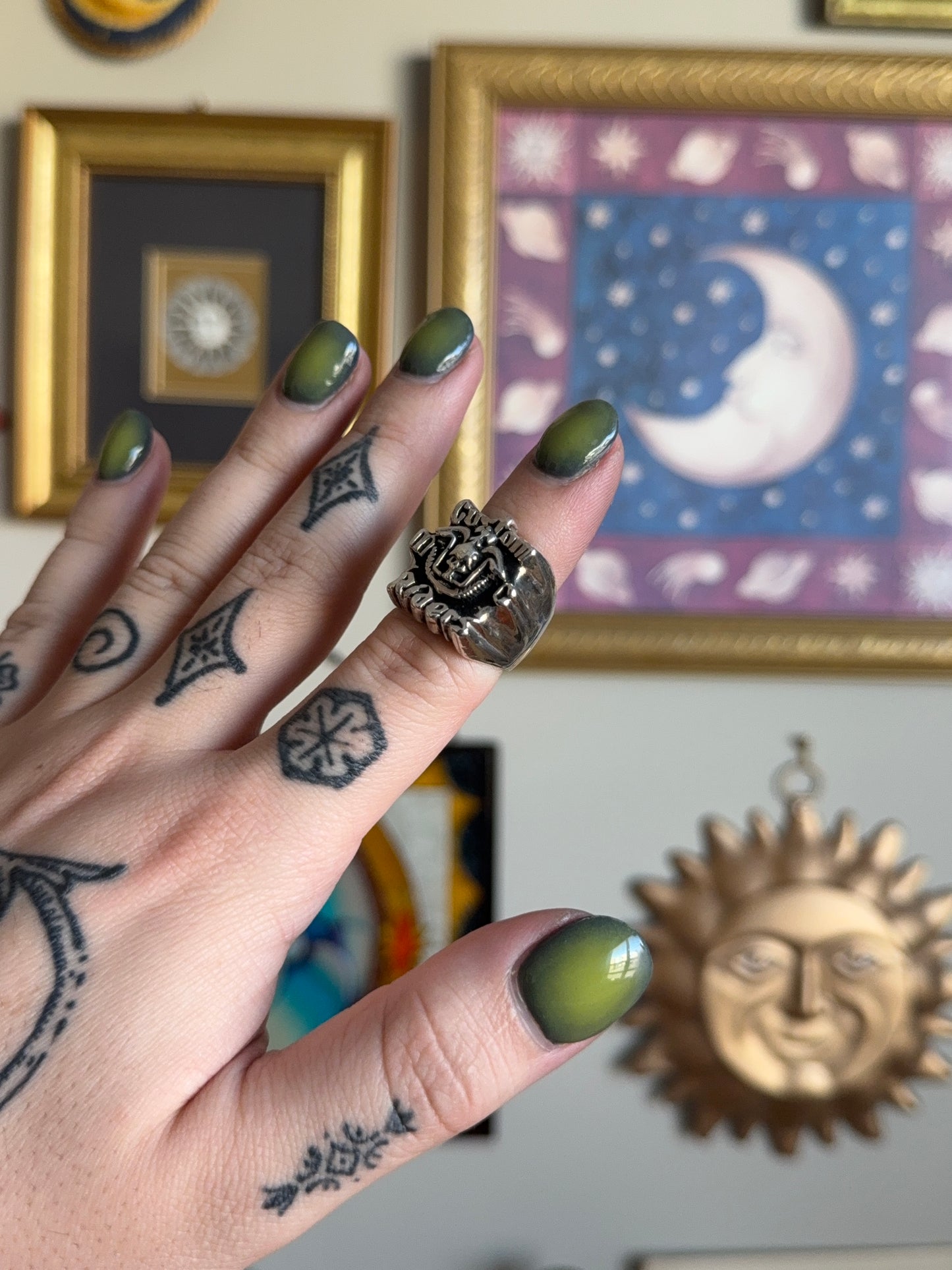 Vintage Biker signet ring