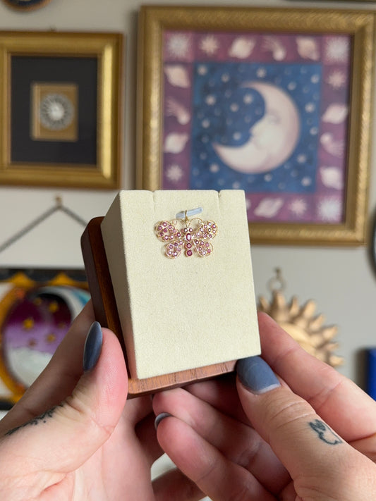 Ruby butterfly pendant