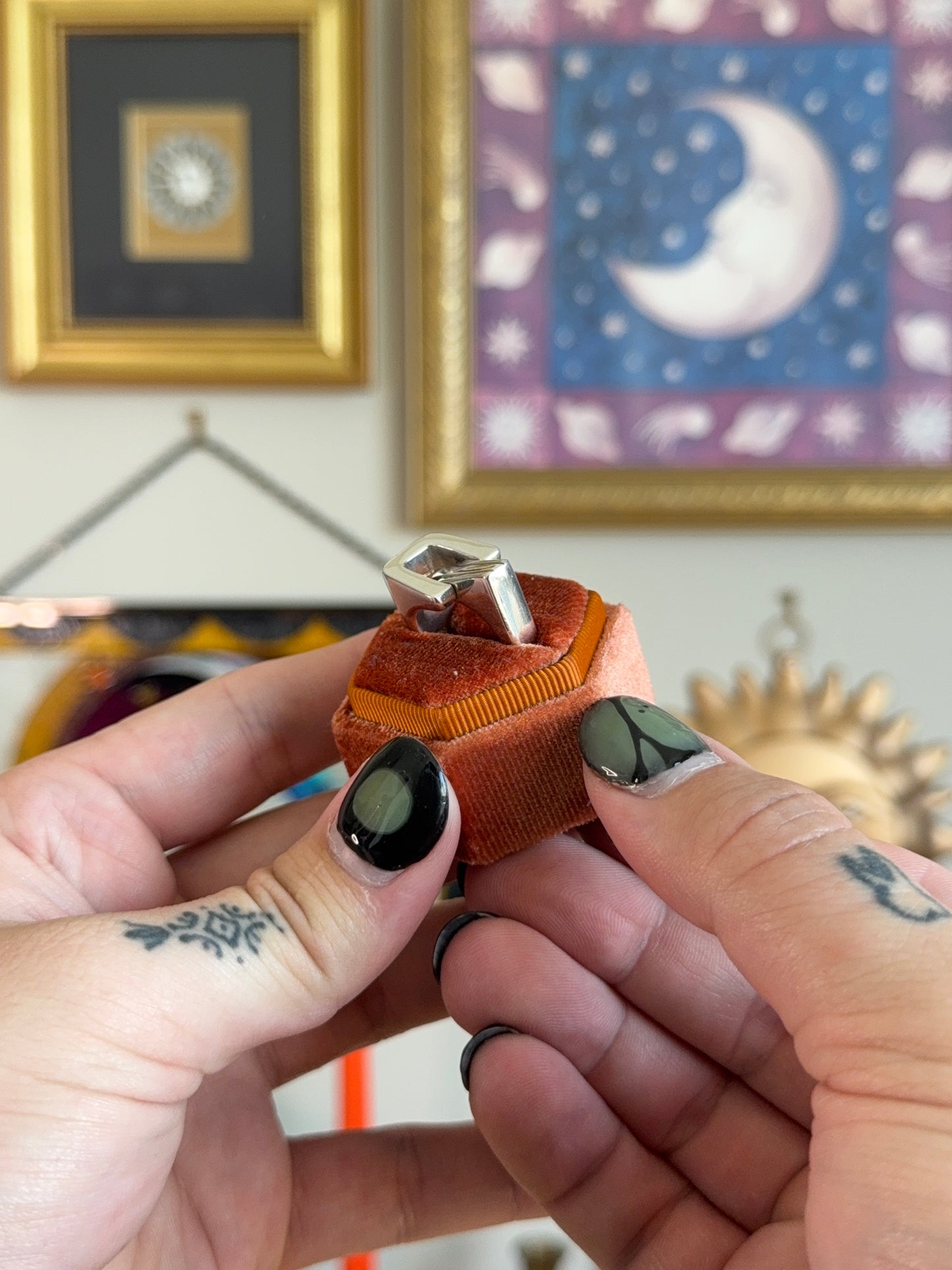 Unique modernist contemporary ring