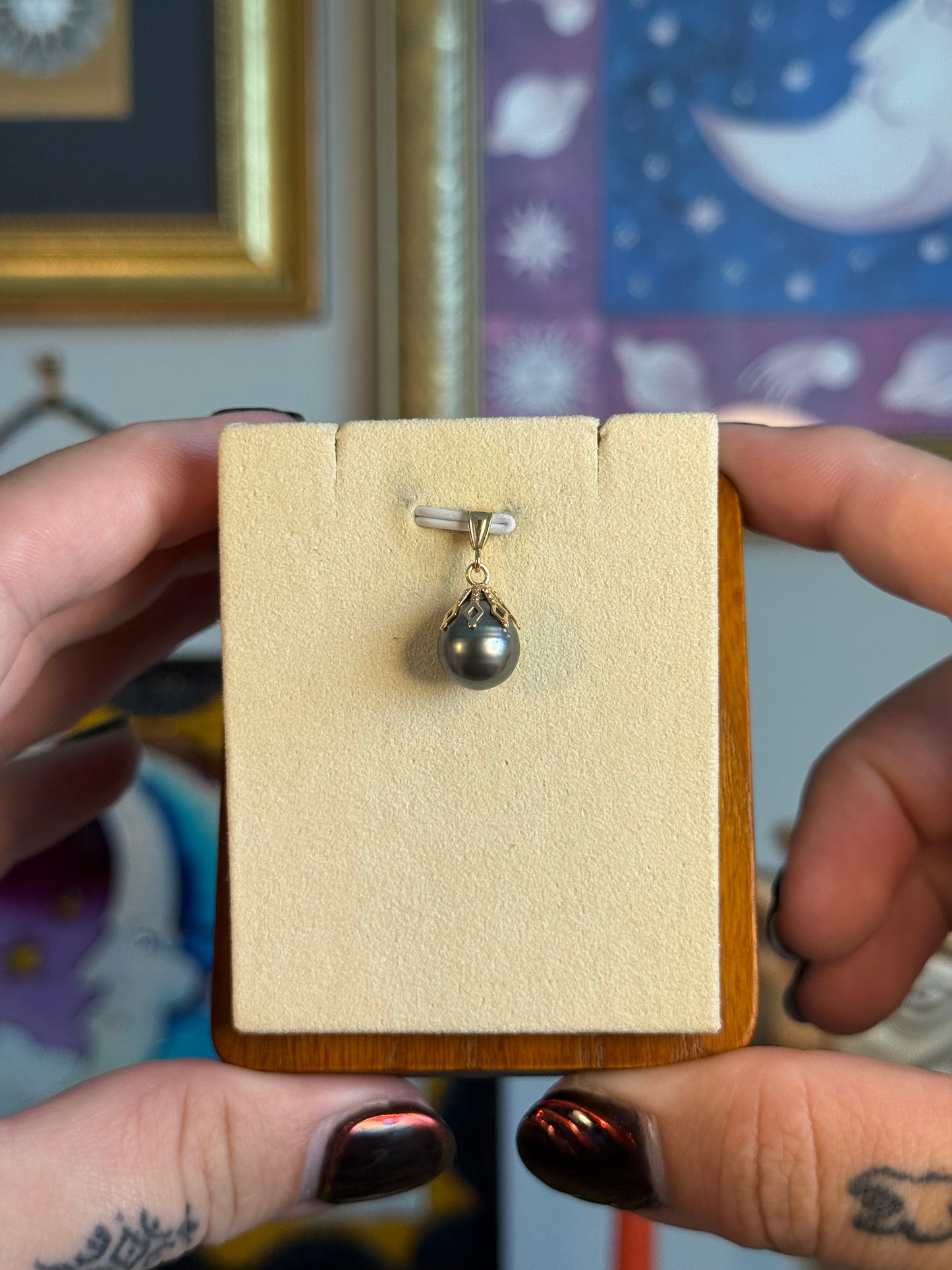 Blue Pearl pendant