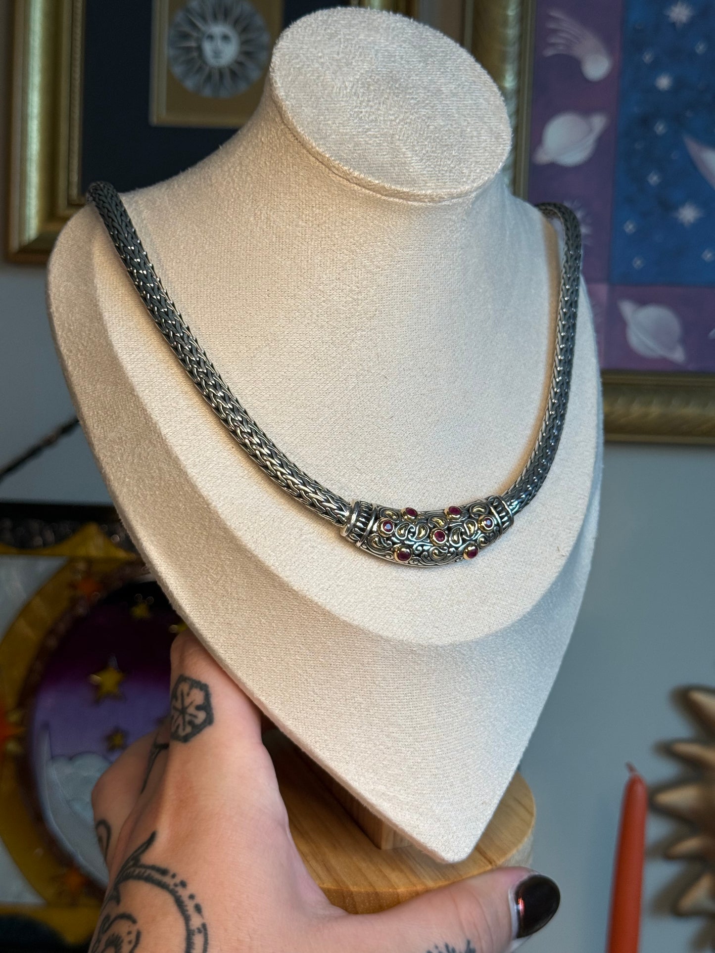 Samuel Behnam BJC ruby woven necklace