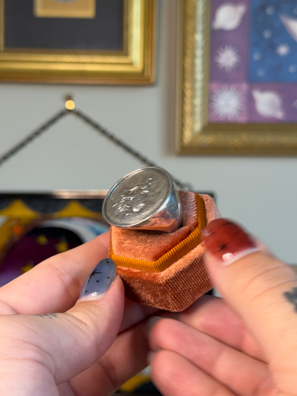 Silpada Roman coin statement ring