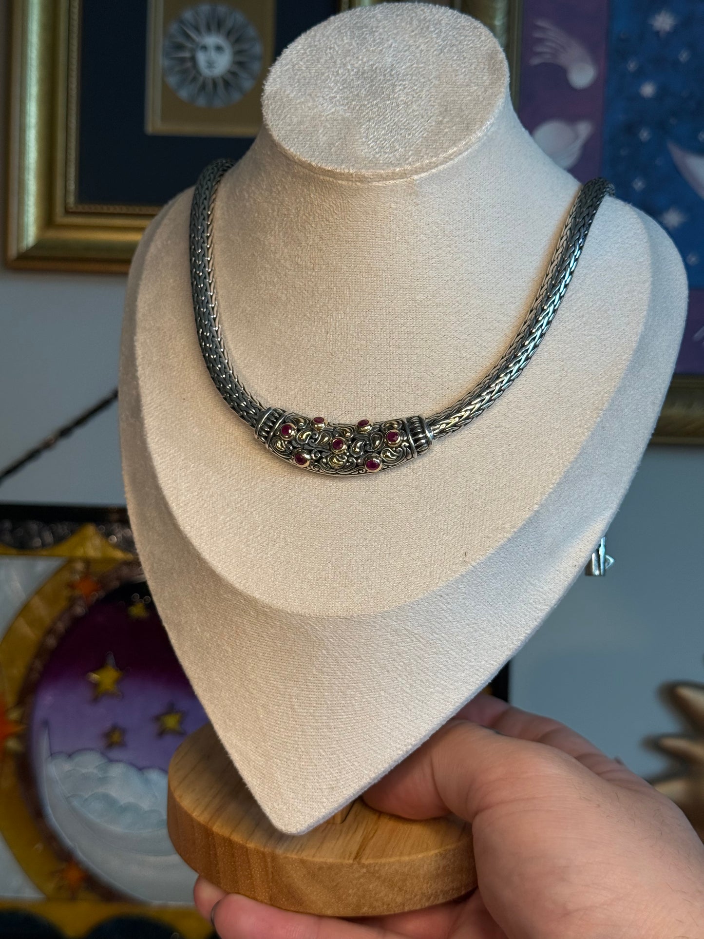 Samuel Behnam BJC ruby woven necklace