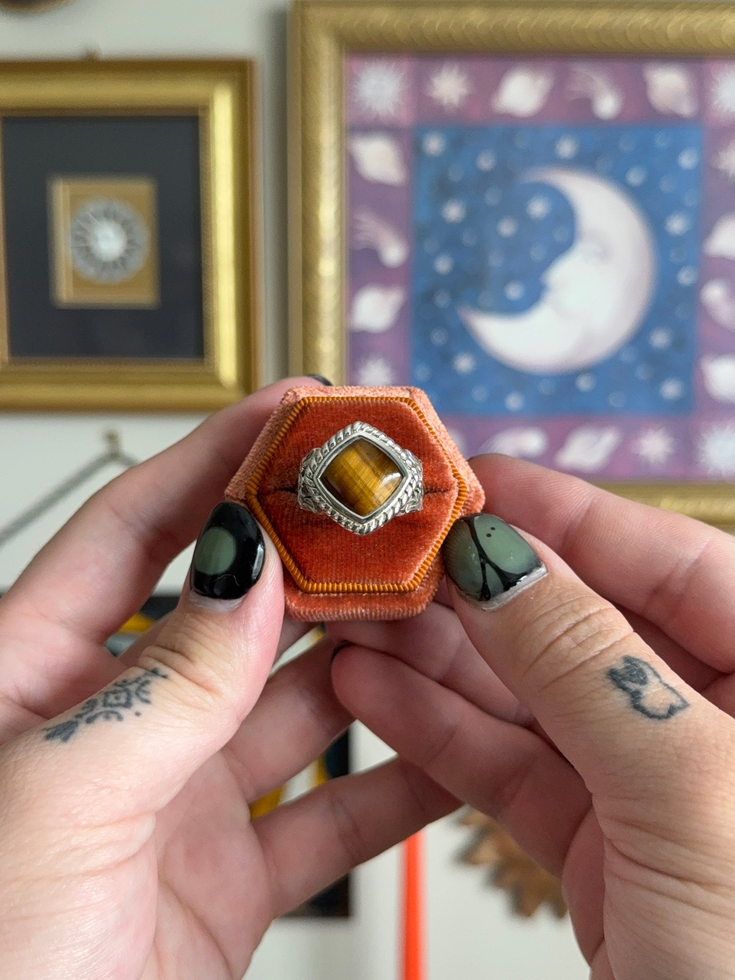 Tigers eye ring