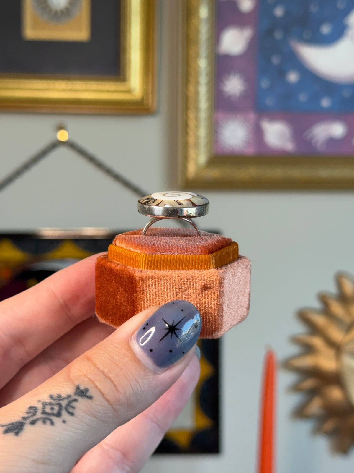 Abalone and shiva shell ring
