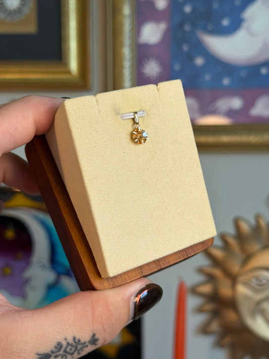 Diamond solitaire pendant