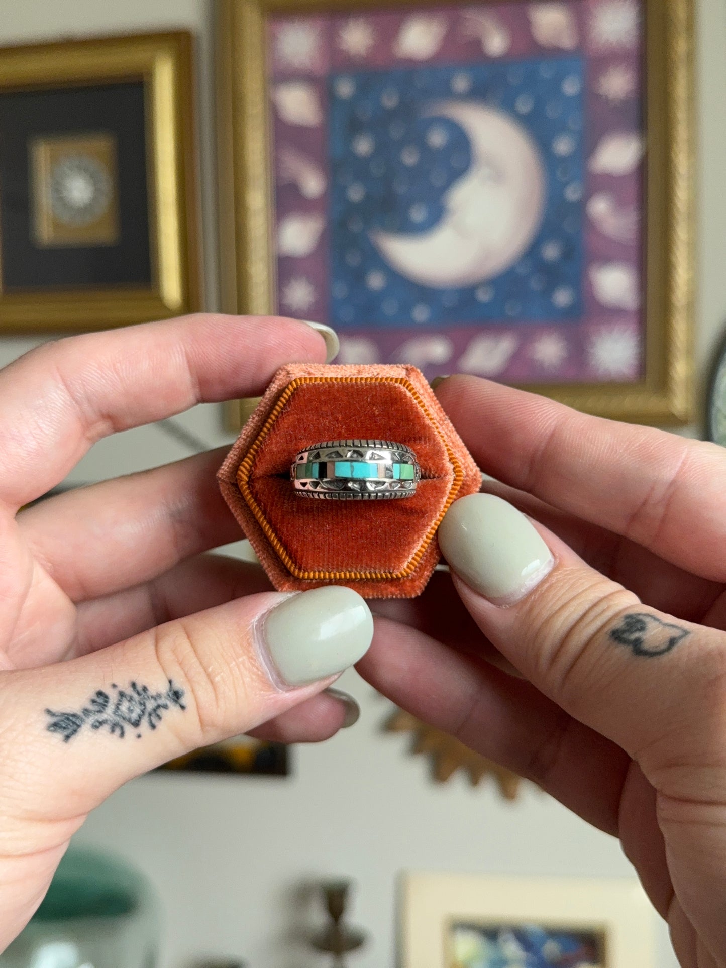Multi stone band Navajo style