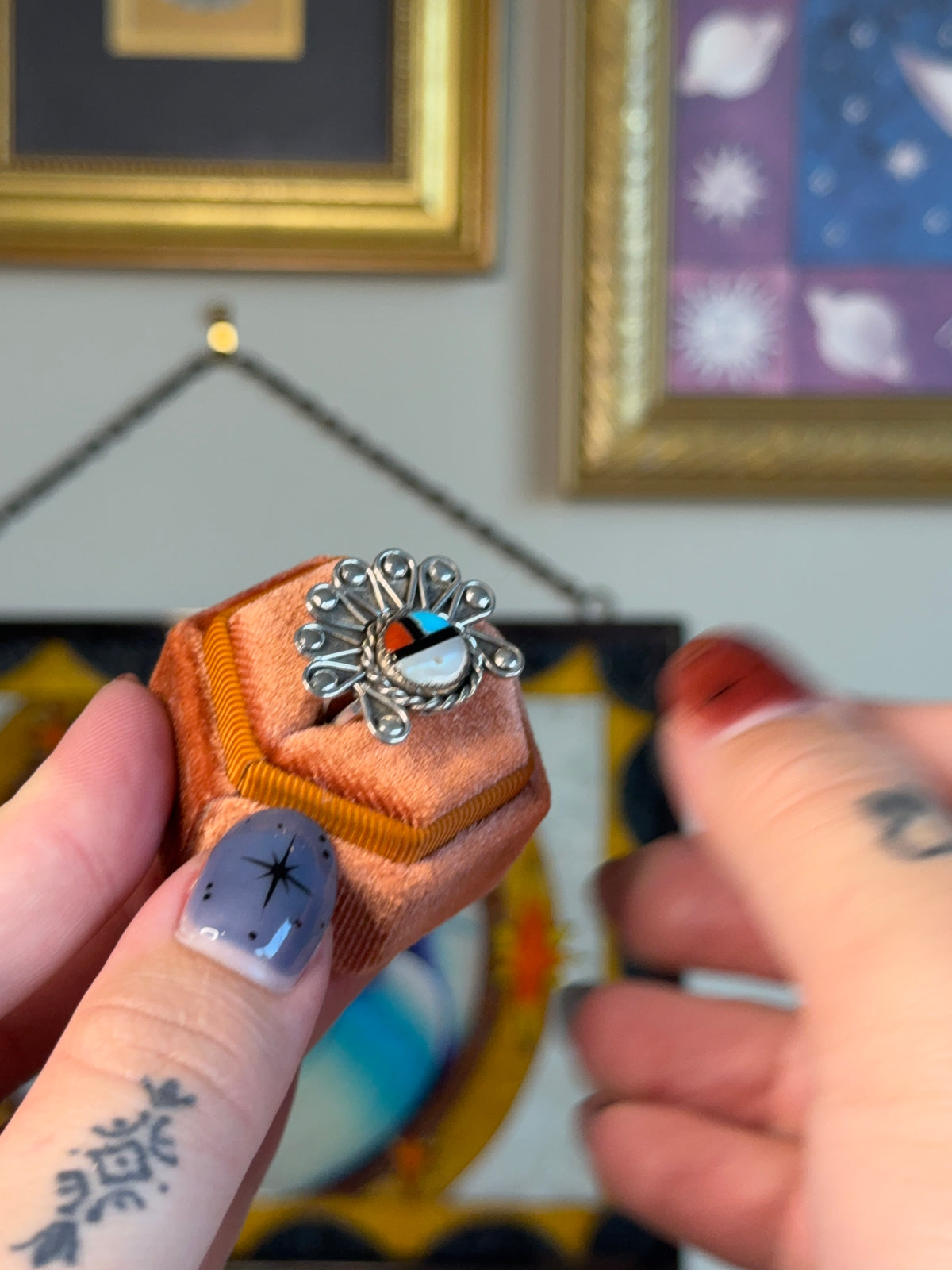 Navajo Zuni inlay ring