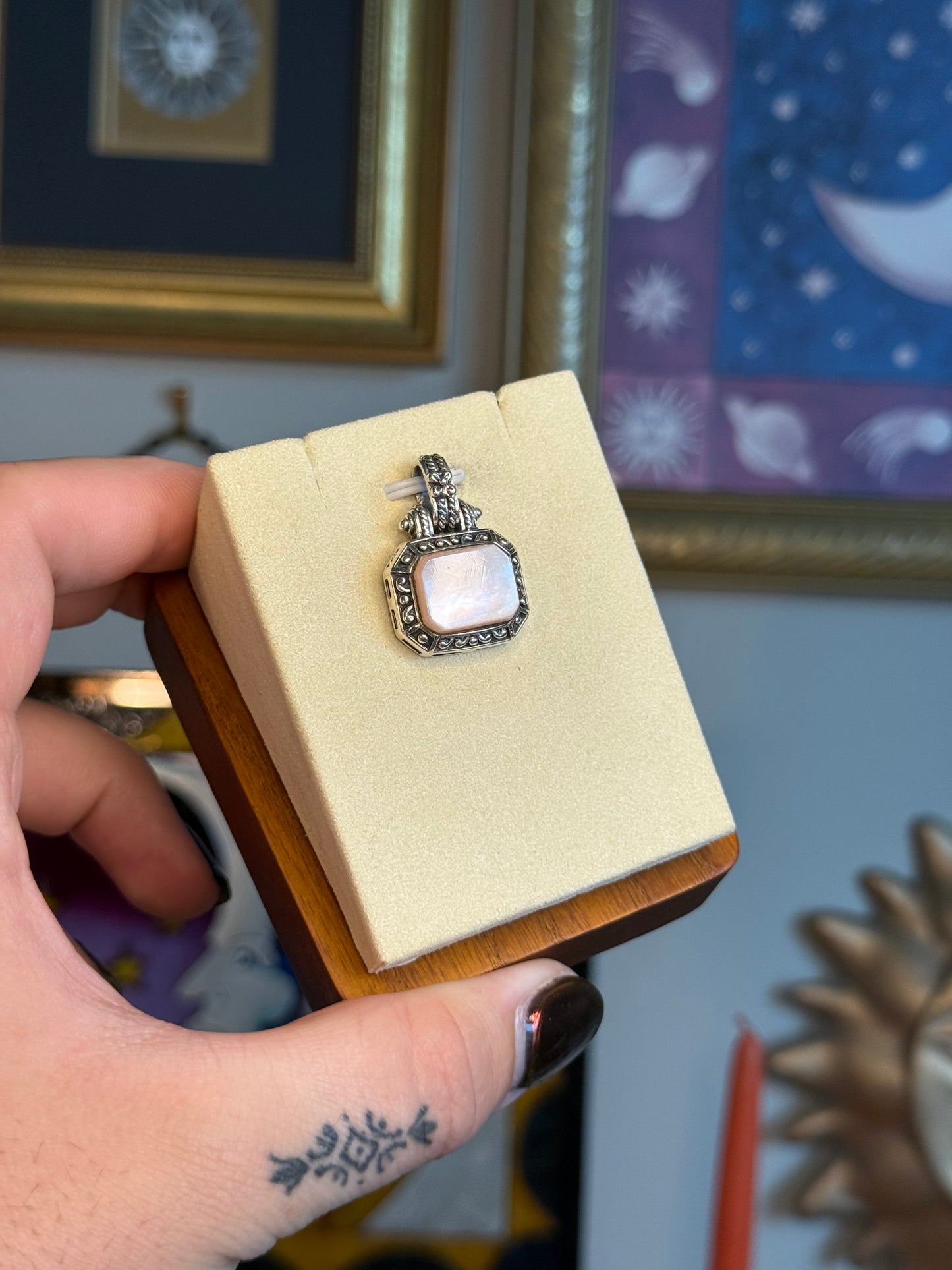 Mother of pearl East to West pendant