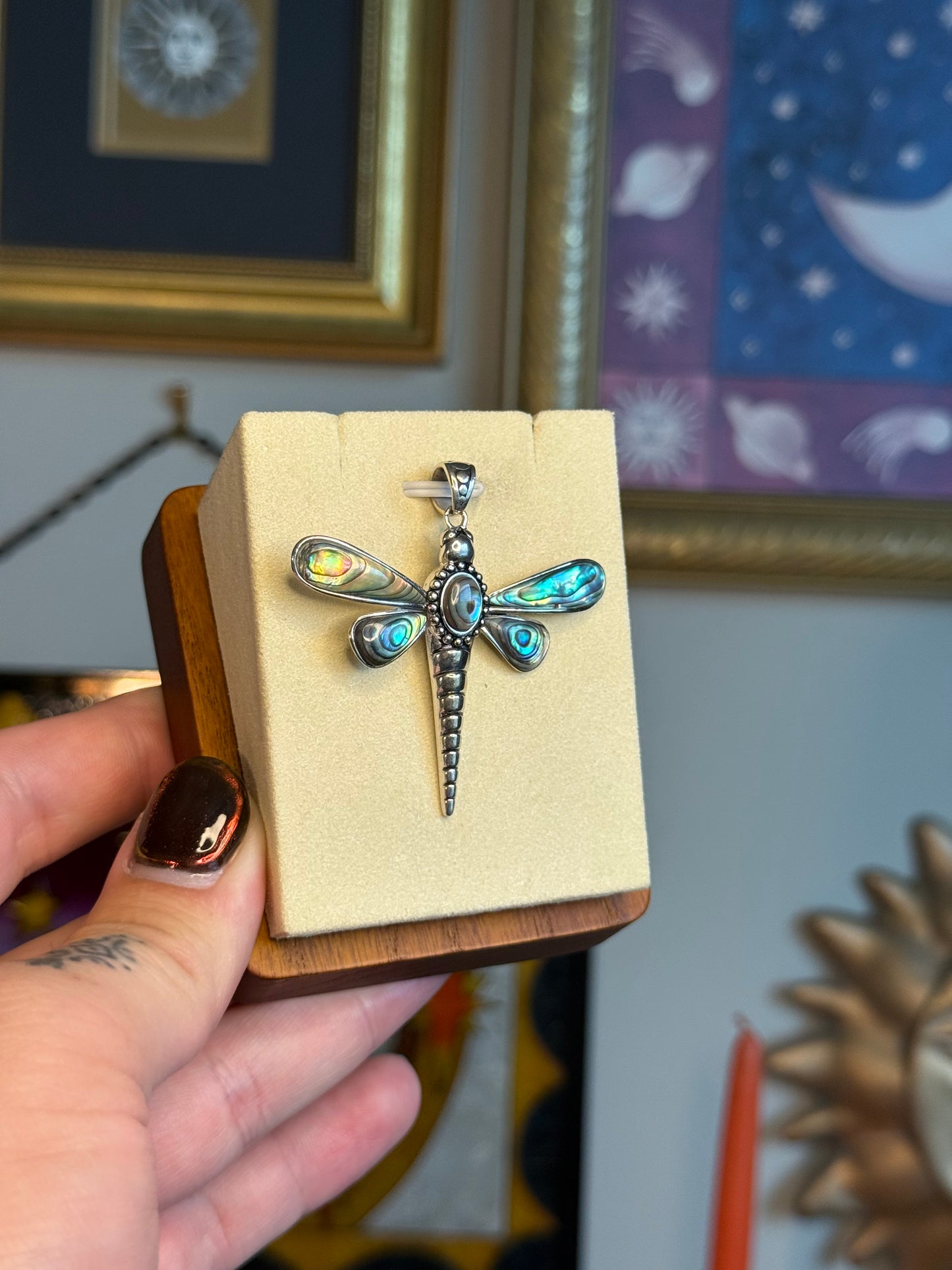 Abalone Butterfly pendant