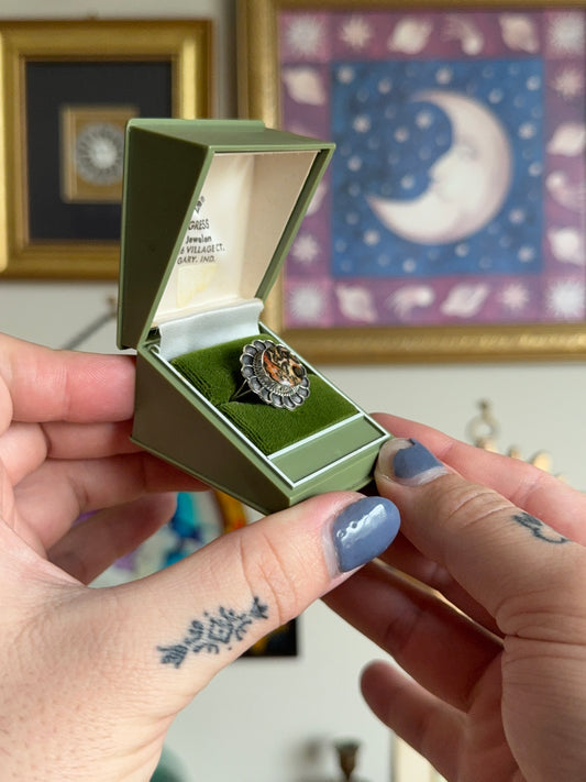 Flower Jasper ring