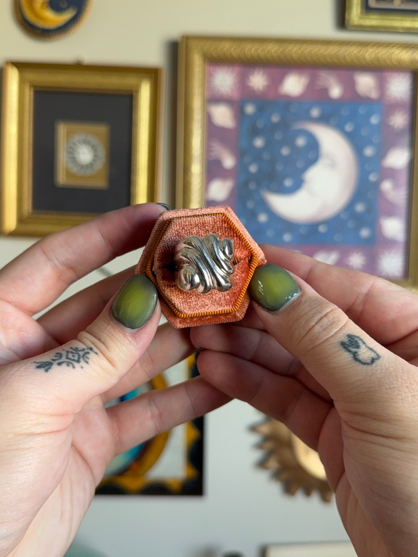 Chunky Abstract Square ring