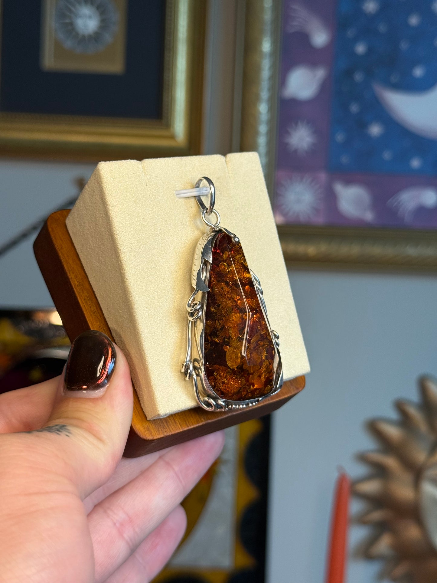 Large Baltic Amber pendant