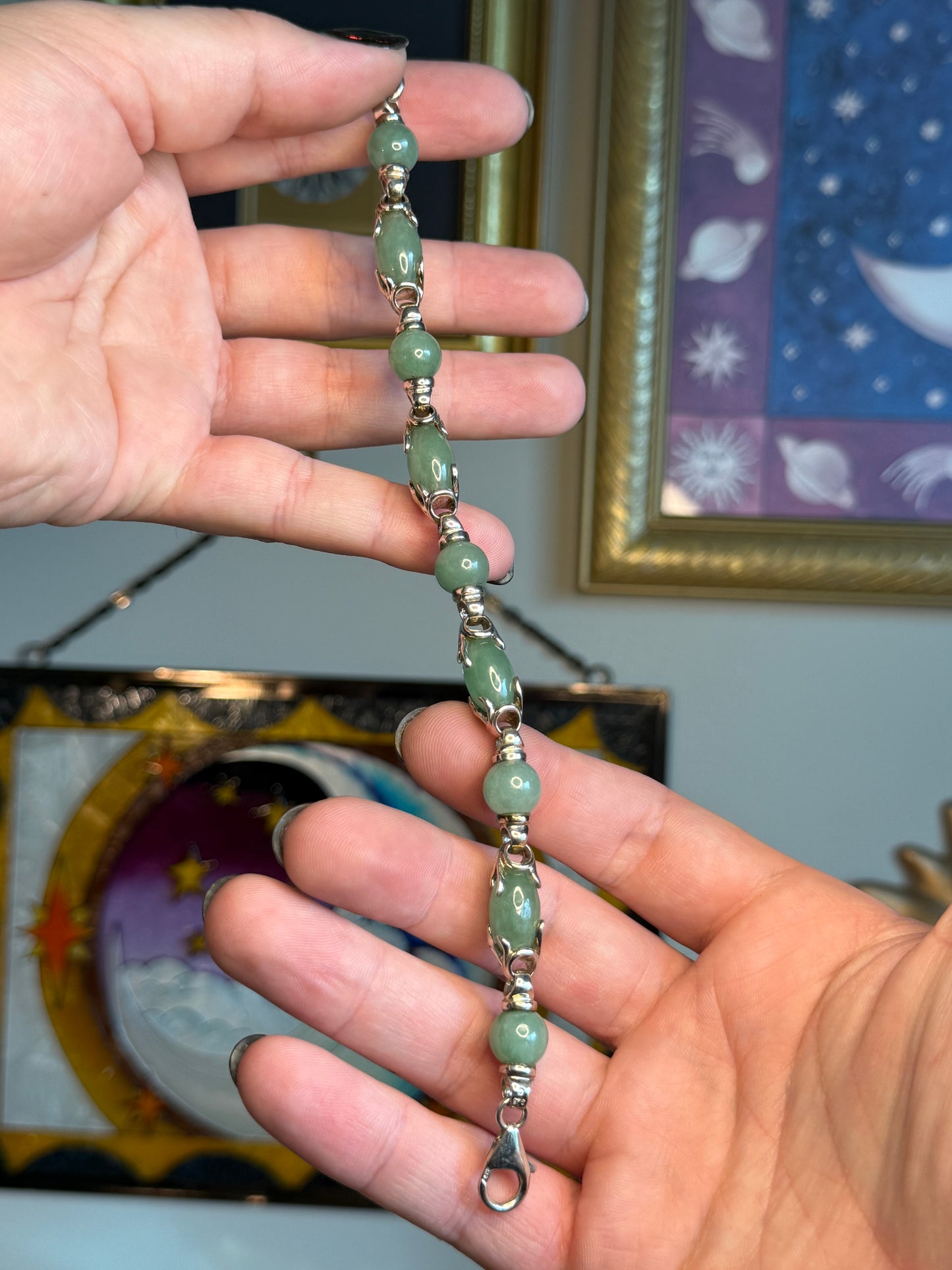 Green quartz bracelet