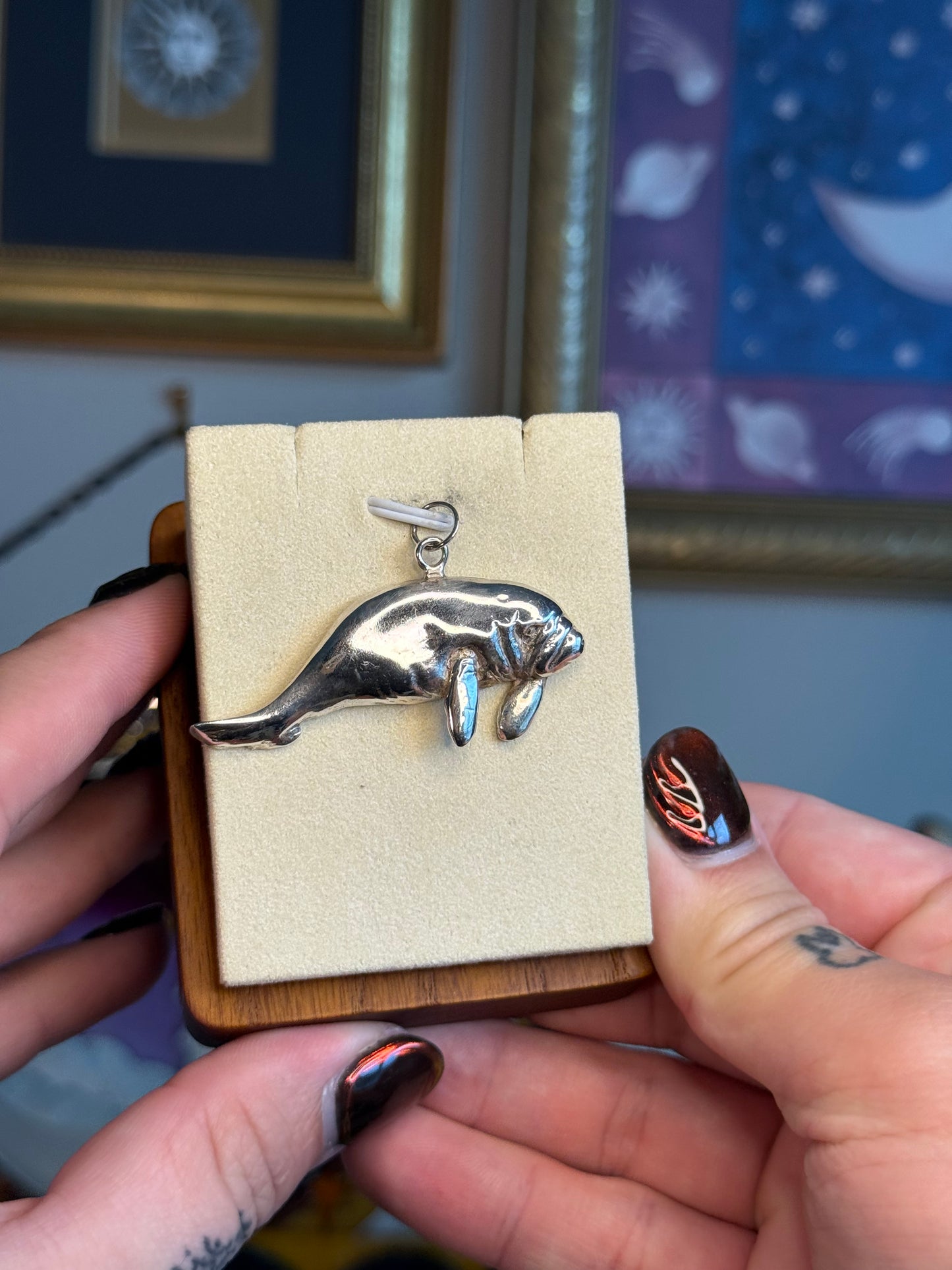 Manatee pendant