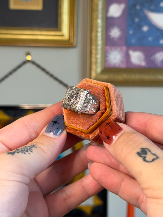 Unique amulet signet ring