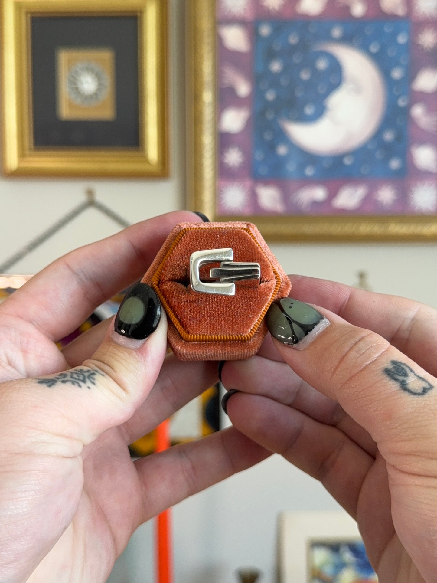 Unique modernist contemporary ring