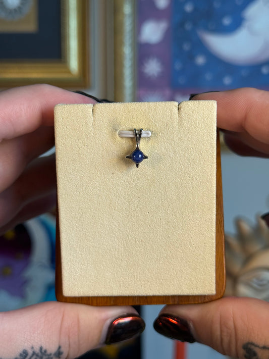 Blue star sapphire pendant