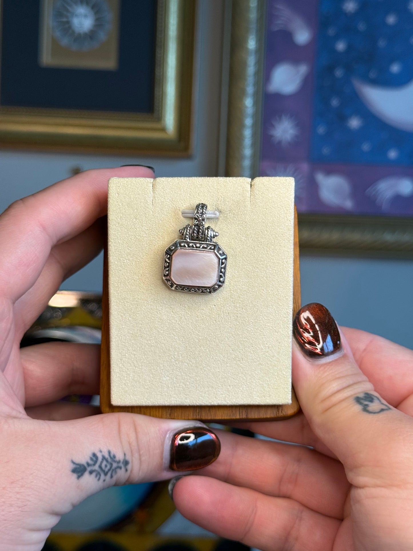 Mother of pearl East to West pendant