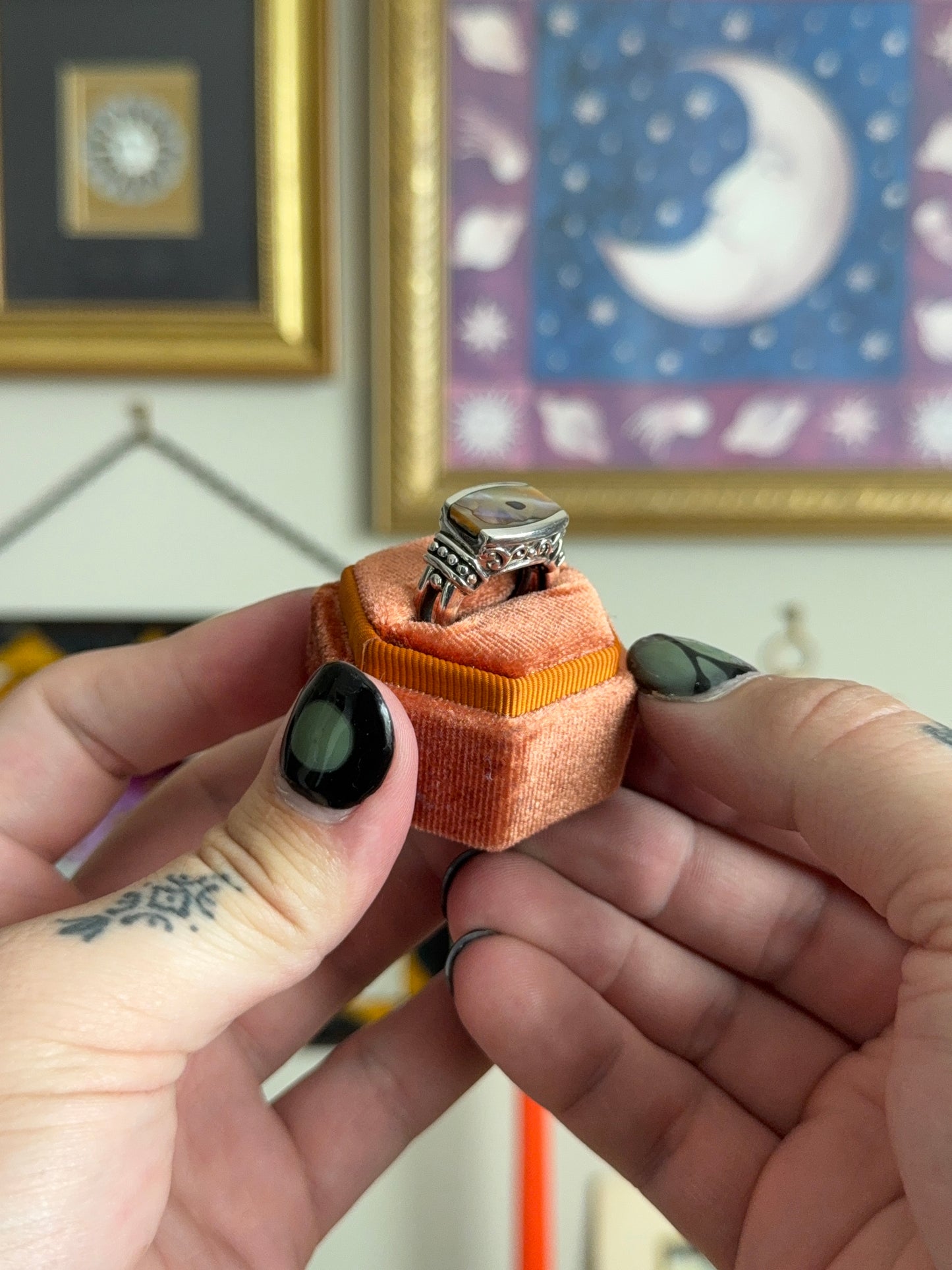 Chunky Abalone ring