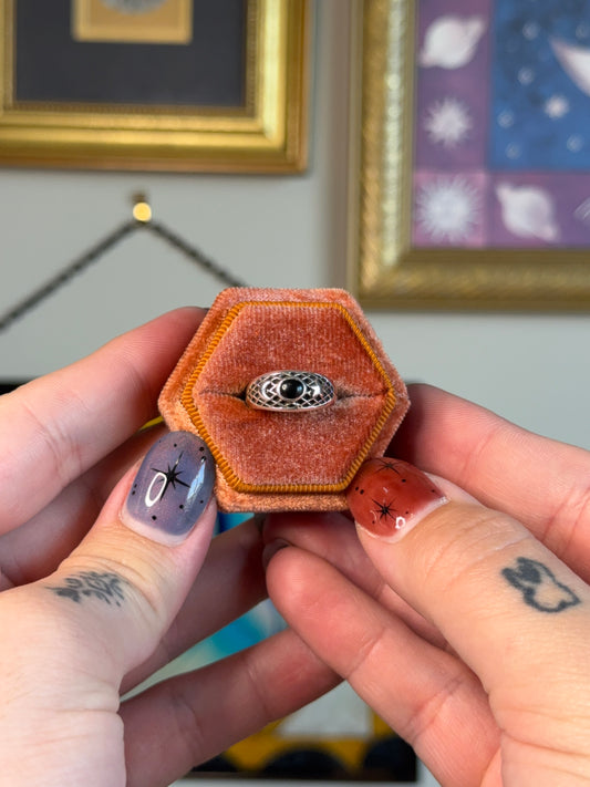 Black onyx celestial band