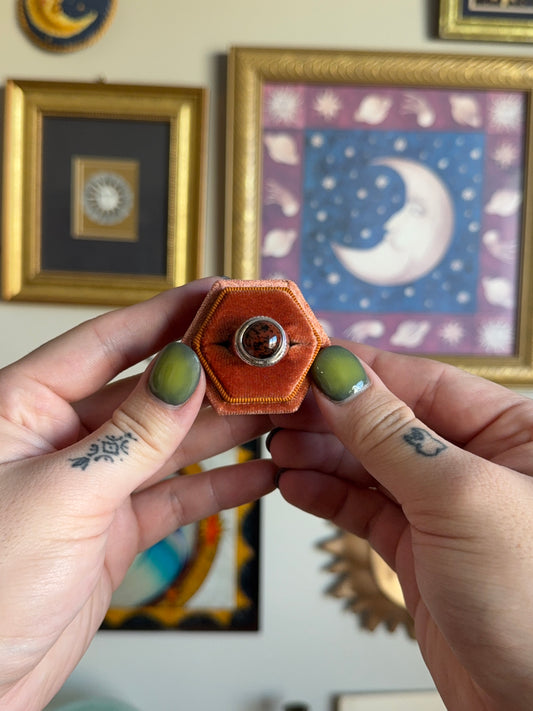 Mahogany Obsidian ring