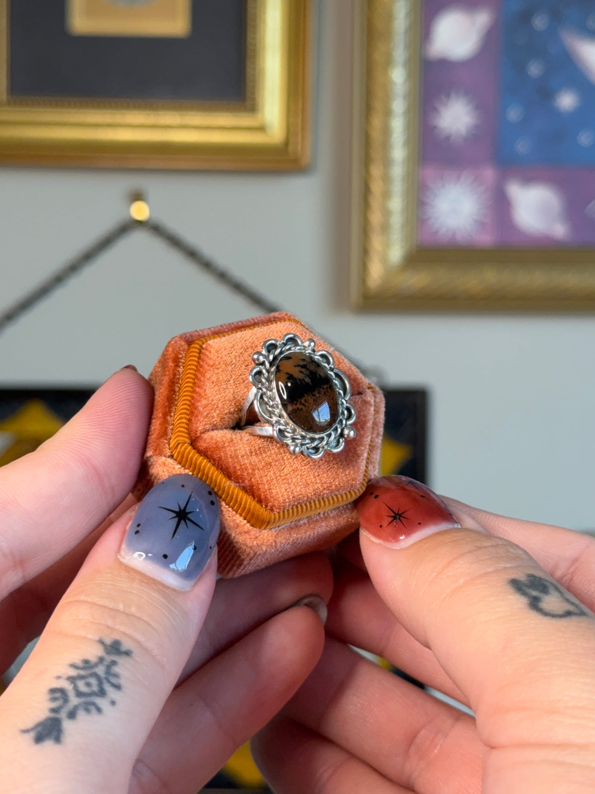 Petrified wood ring