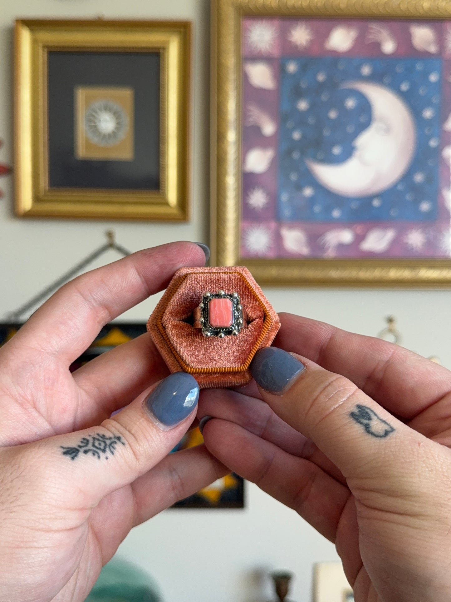 Square coral ring