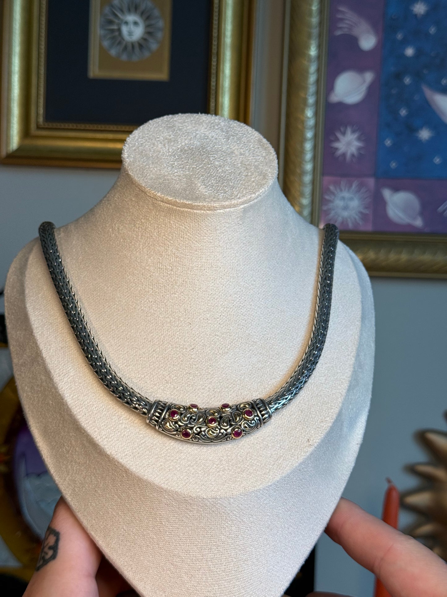 Samuel Behnam BJC ruby woven necklace
