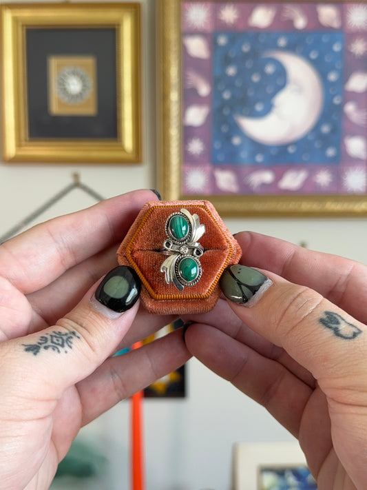 Double Malachite ring