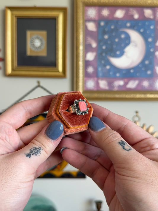 Square coral ring