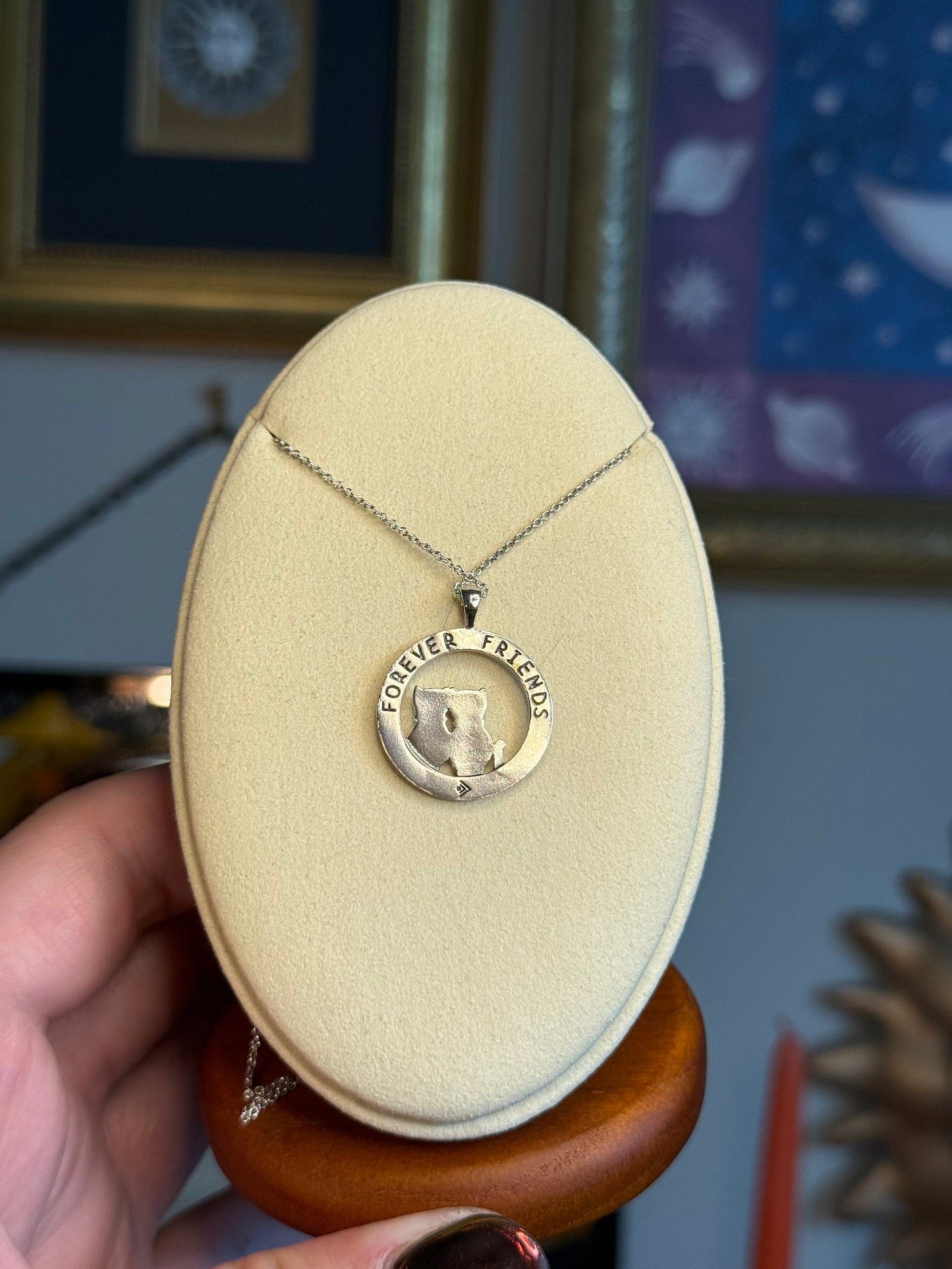 Double cat necklace
